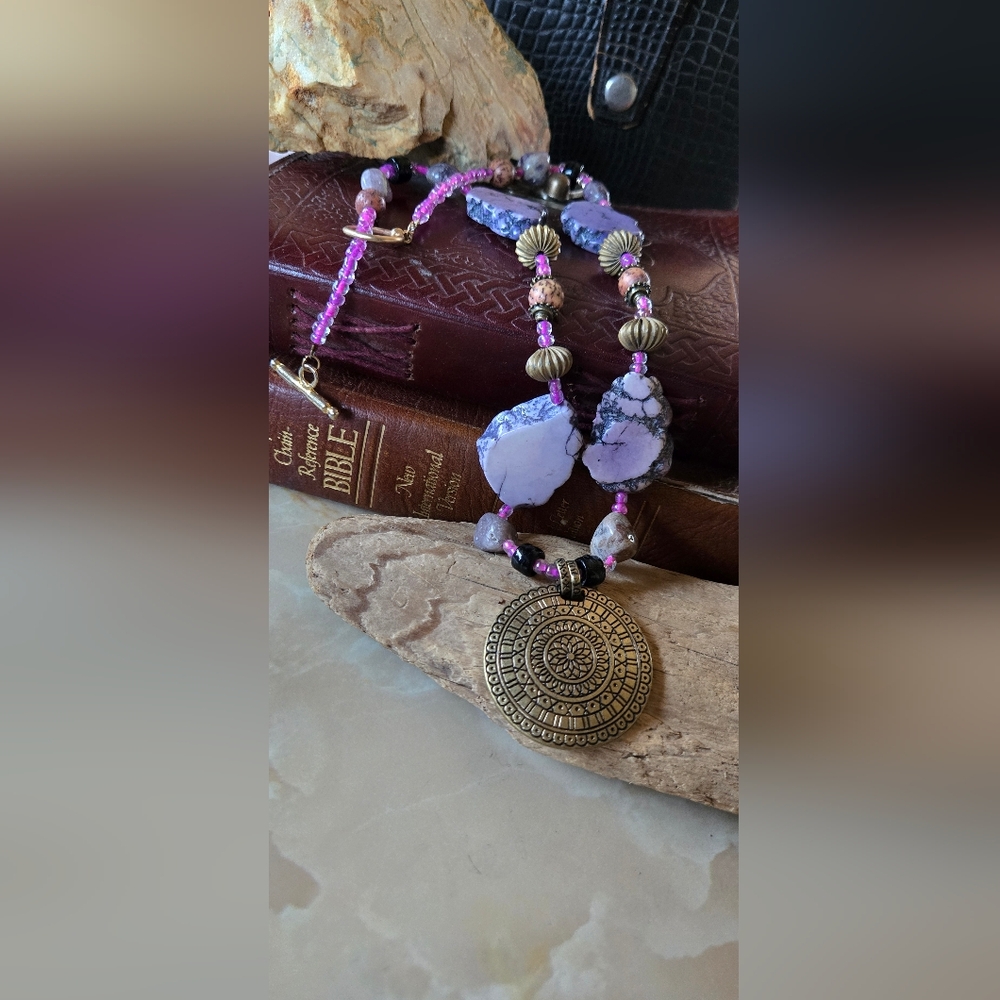 Desert Moon Medallion Necklace